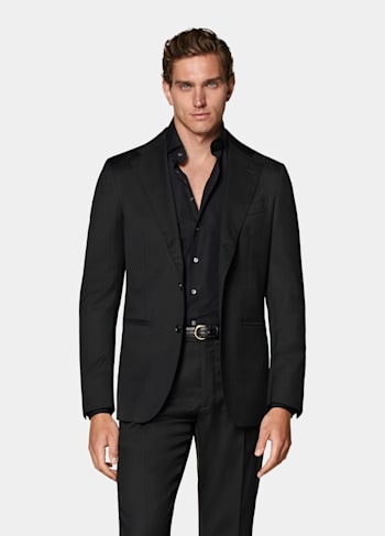 Traje Perennial Havana negro corte Tailored