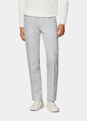 Pantalon Brescia gris clair