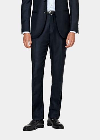 Navy Brescia Suit Trousers