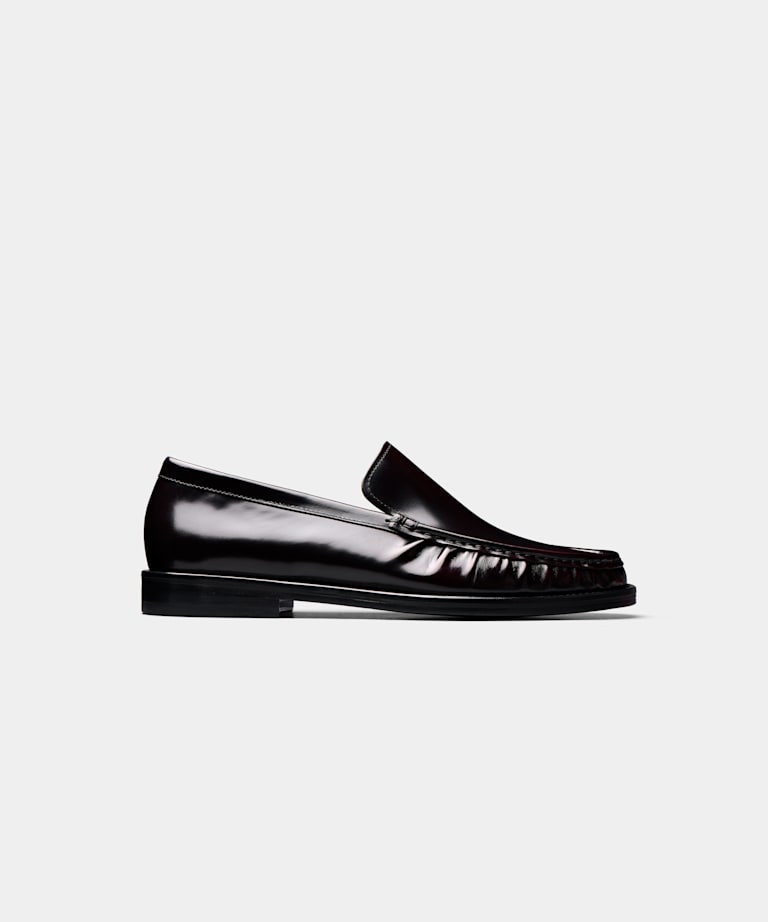 SUITSUPPLY Leather Dark Red Loafer