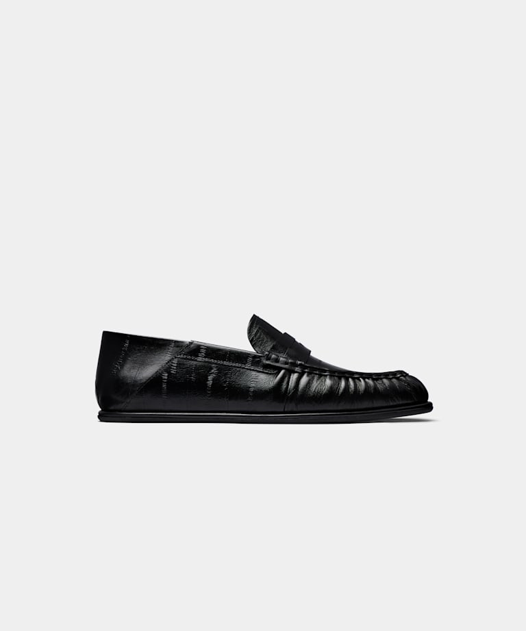 SUITSUPPLY Cuir Mocassins noirs