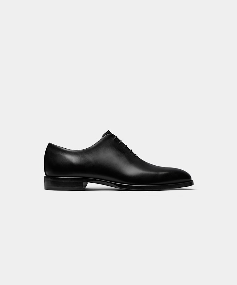 SUITSUPPLY Leather Black Oxford