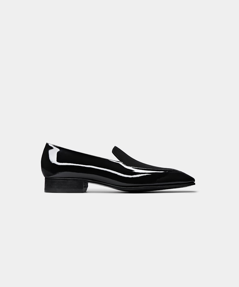 SUITSUPPLY Patent Leather Black Tuxedo Loafer