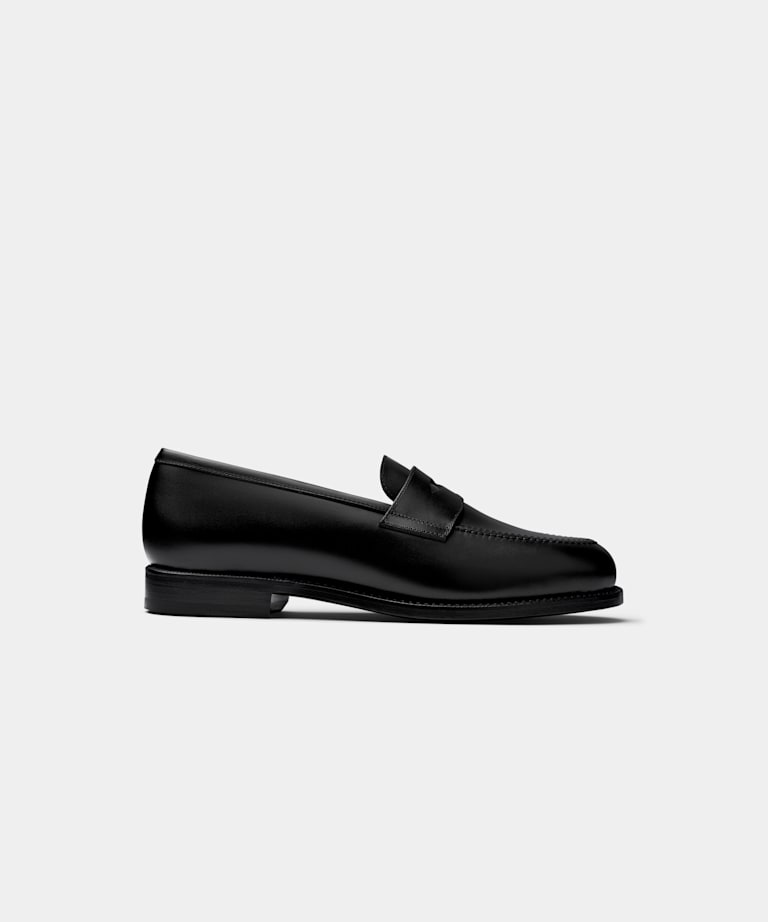SUITSUPPLY Italienisches Kalbsleder Loafer schwarz