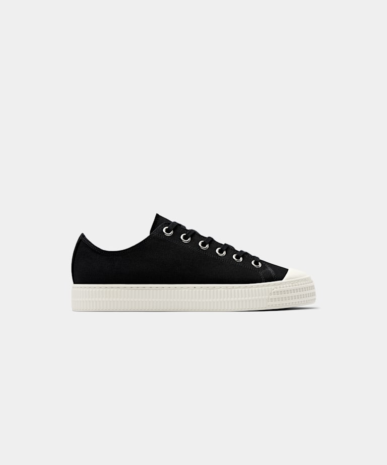 SUITSUPPLY Toile Sneakers noires