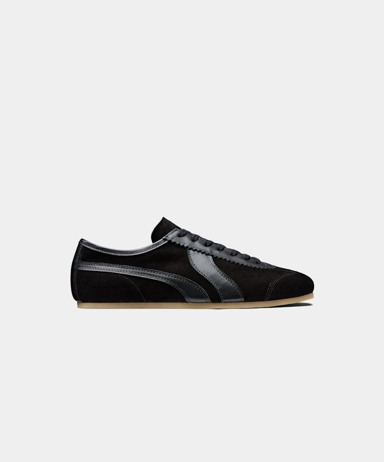 SUITSUPPLY Suede Black Sneaker