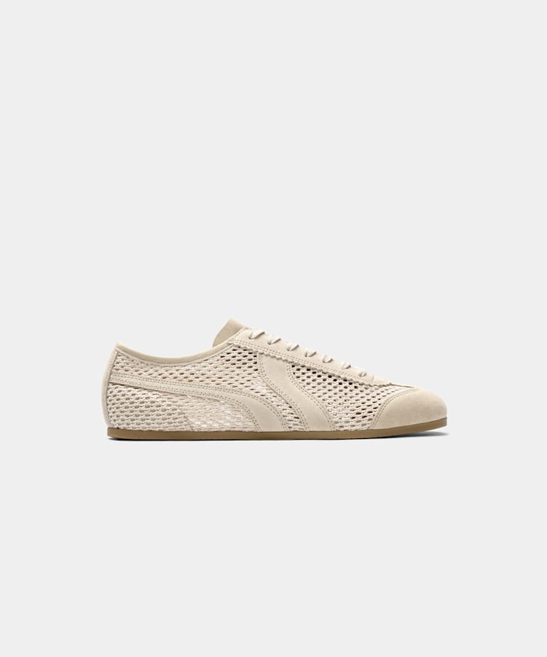 SUITSUPPLY Suede & Mesh Light Brown Sneaker