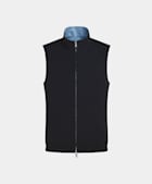 Navy & Light Blue Reversible Vest