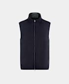 Navy Reversible Light Padded Zip Vest