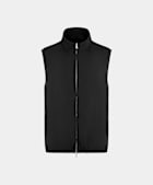 Black Reversible Light Padded Zip Vest
