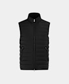 Black Down Zip Vest