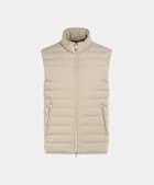 Taupe Down Zip Vest