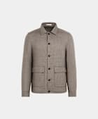 Taupe Bomber Jacket