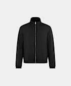 Black Reversible Bomber Jacket
