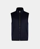 Navy Padded Zip Vest