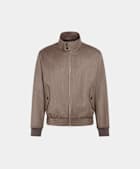 Mid Brown Bomber Jacket