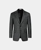 Milano Sakko mittelgrau Hahnentrittmuster Tailored Fit