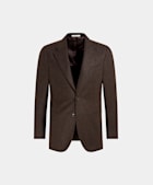 Havana 深棕色合体身型西装外套