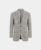 Black Checked Tailored Fit Milano Blazer