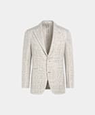 Giacca Roma grigio chiaro a quadri relaxed fit