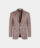 Pink Herringbone Relaxed Fit Roma Blazer
