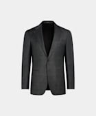 Blazer de traje Havana gris oscuro corte Tailored