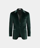 Dark Green Tailored Fit Havana Dinner Jacket