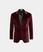 Burgundy Tailored Fit Havana Dinner Jacket