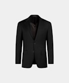 Blazer de traje Havana negro corte Tailored