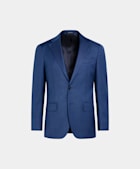 Mid Blue Tailored Fit Havana Suit Jacket