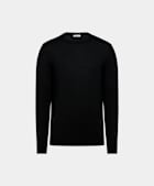 Black Merino Crewneck