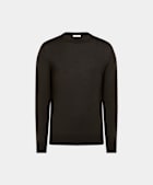Dark Brown Merino Crewneck