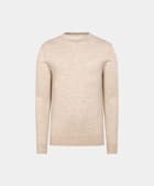 Light Brown Merino Crewneck