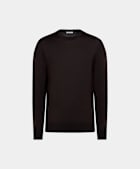 Dark Purple Merino Crewneck