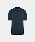 Mid Blue Short Sleeve Crewneck