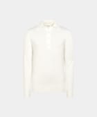 Off-White Merino Long Sleeve Polo