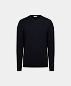 Rundhalspullover navy