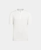 Off-White Ribbed Short Sleeve Henley