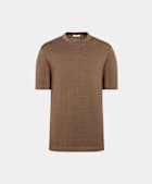 Brown Short Sleeve Crewneck