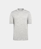 Light Grey Short Sleeve Crewneck