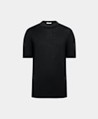 Black Short Sleeve Crewneck
