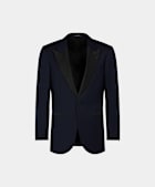 Smoking Lazio tre pezzi blu navy tailored fit