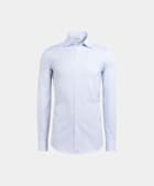 White Striped Twill Slim Fit Shirt