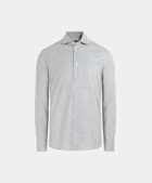 Chemise coupe ajustée gris clair