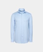Light Blue Twill Tailored Fit Shirt