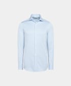 Light Blue Twill Tailored Fit Shirt