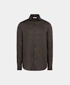 Hemd dunkelbraun Tailored Fit