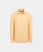 Chemise en lin orange