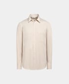 Chemise marron clair en coton