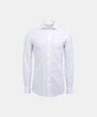 White Cutaway Collar Shirt